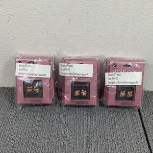 18 Cousin Rose Gold Elegance Rose Gold Plated Flower Connector Jewelry Pendants